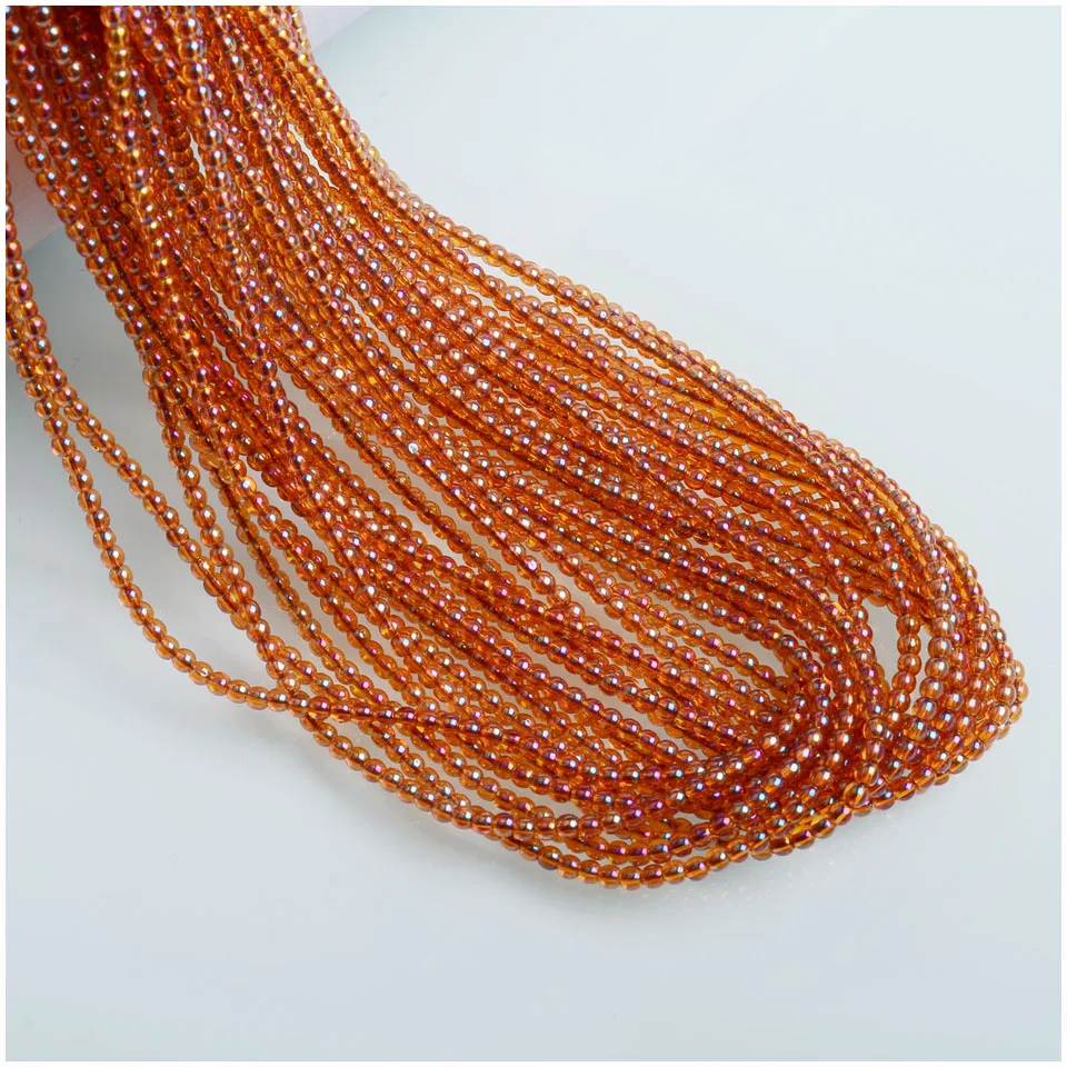 Лидер продаж маленькие Бусины 1 мм круглые бусины Spacer стеклянные для