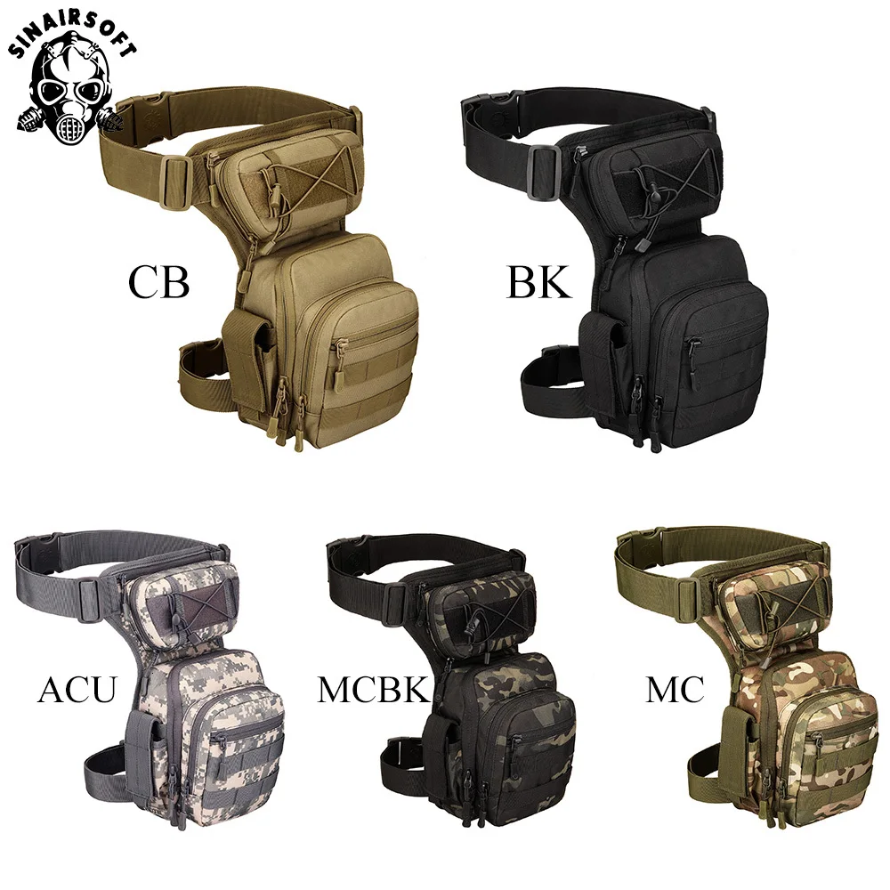 Molle Leggings Bag Military 1000D Nylon Waterproof Men Tactical Waist Pack Travel Belt Bag Hiking Hunting Camping Cycling Bags
