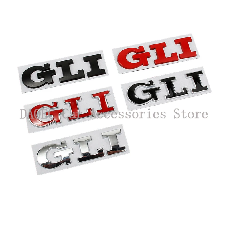 

Автомобильные 3D хромированные металлические логотип GLI наклейки для Volkswagen VW GLI Golf Jetta Sagitar 6 7 MK6 MK7 Эмблема багажника автомобиля значок стикер