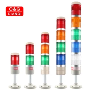 Стека лампа промышленная машина аварийный светодиодный Предупреждение светильник башня прямой стержень диск база DC12V24V AC110V220V без зуммер