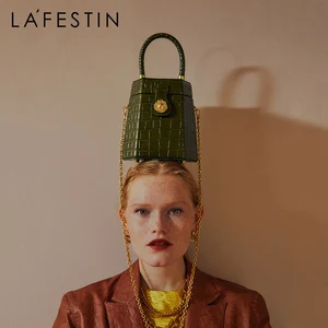 LA FESTIN2020 Новая модная дамская сумочка на одно плечо, сумка-мессенджер в стиле ретро, кожаная Портативная сумка tata