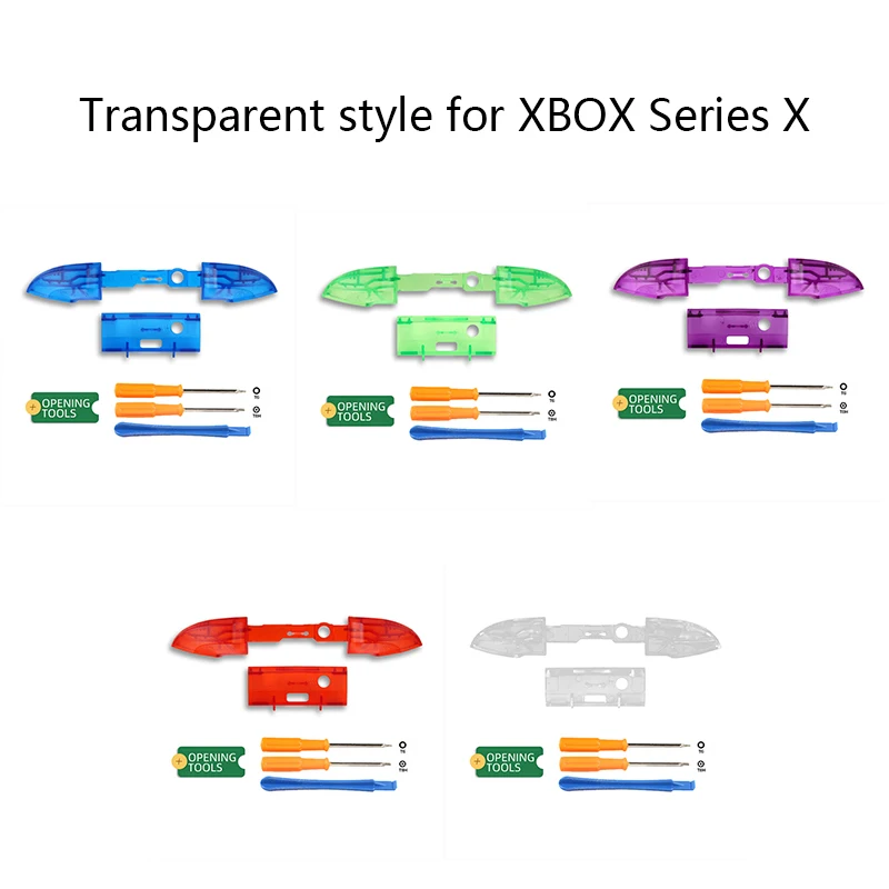 

Оригинальные задние бамперы для Microsoft XBox Series X S XSS XSX, 1 комплект, кнопки запуска контроллера, средний держатель, белый, черный