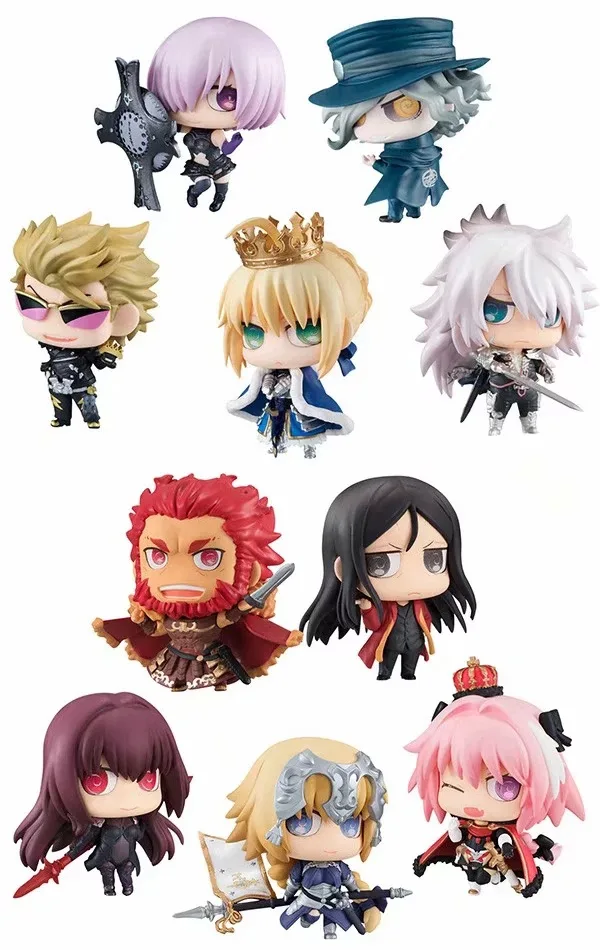 

Anime Fate Grand Order Saber Ruler Jeanne d'Arc Shielder Mash Kyrielight Lancer Scathach PVC Action Figure Model Toys Doll 5pcs