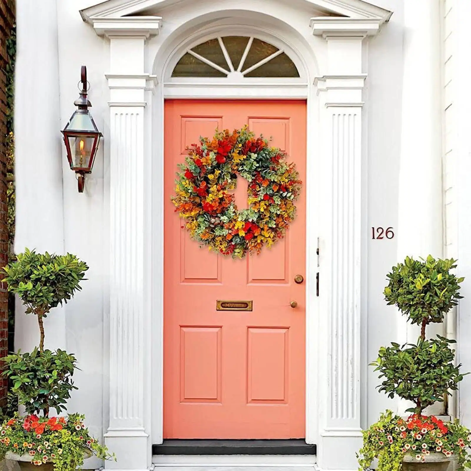 

Осенний Урожайный домашний венок, цветочный венок, Крытый венок