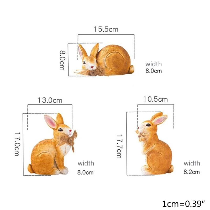 

Easter Simulation Bunny Home Garden Bunny Creative Resin Bunny Ornament Simulated Rabbit Decor Garden Decoration