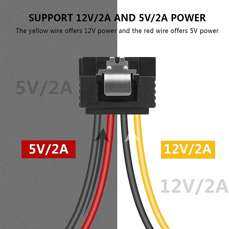 

SATA Power Extension Cable,3 Pack 15 Pin SATA Male to Female Extender Cable Cord Adapter for Hard Drive Disk, HDD,PCIE