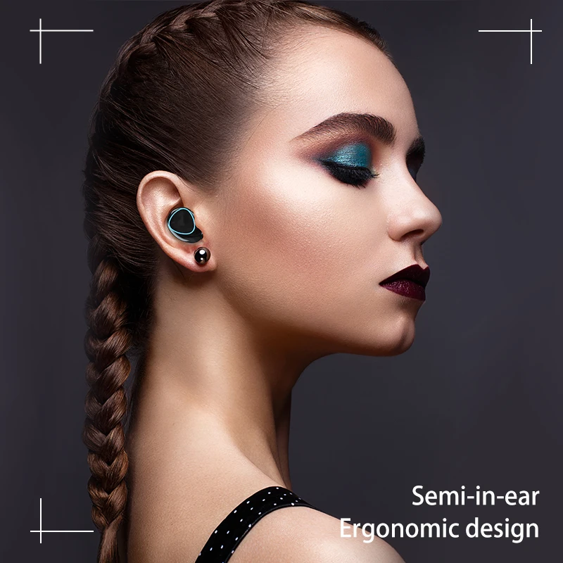 

M10 TWS touch digital display bluetooth headset dual earphone in-ear mini touch sports waterproof Earplugs
