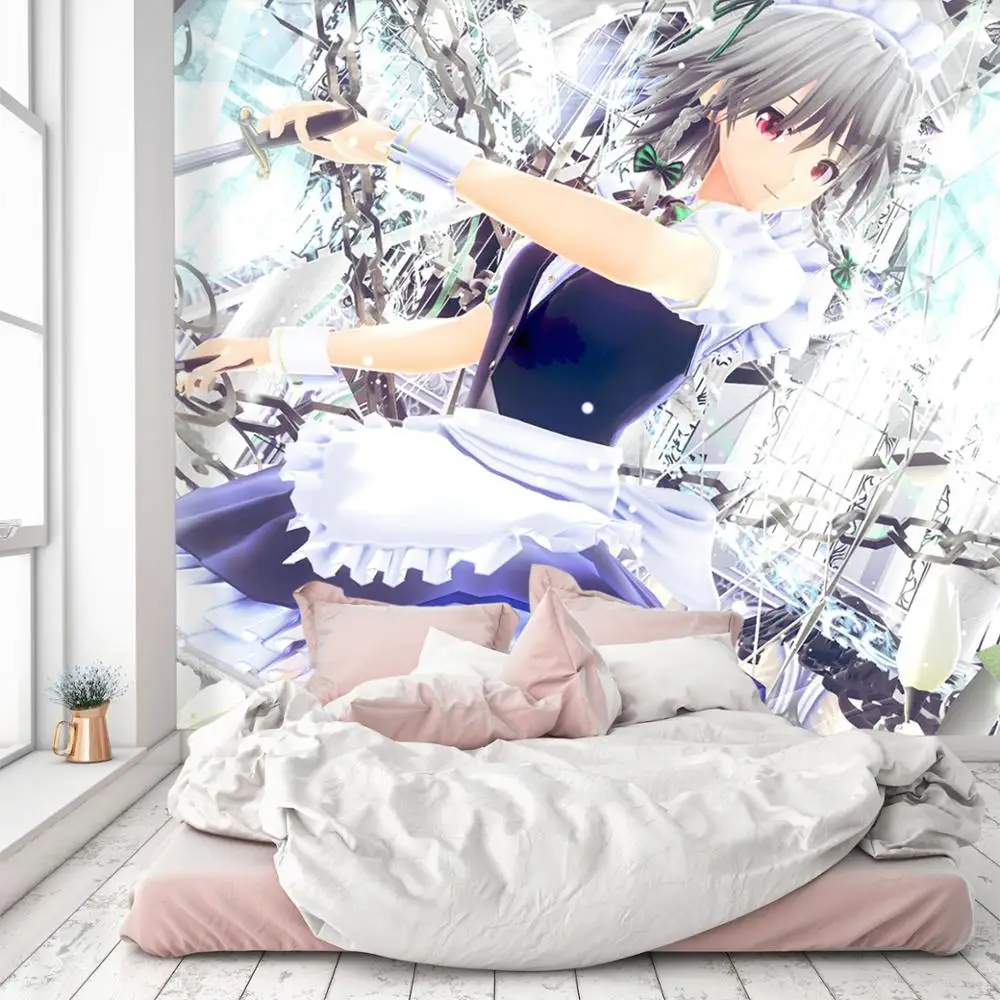 Самоклеящиеся обои с рисунком японского аниме проект Touhou 3D 650263 год | Обустройство
