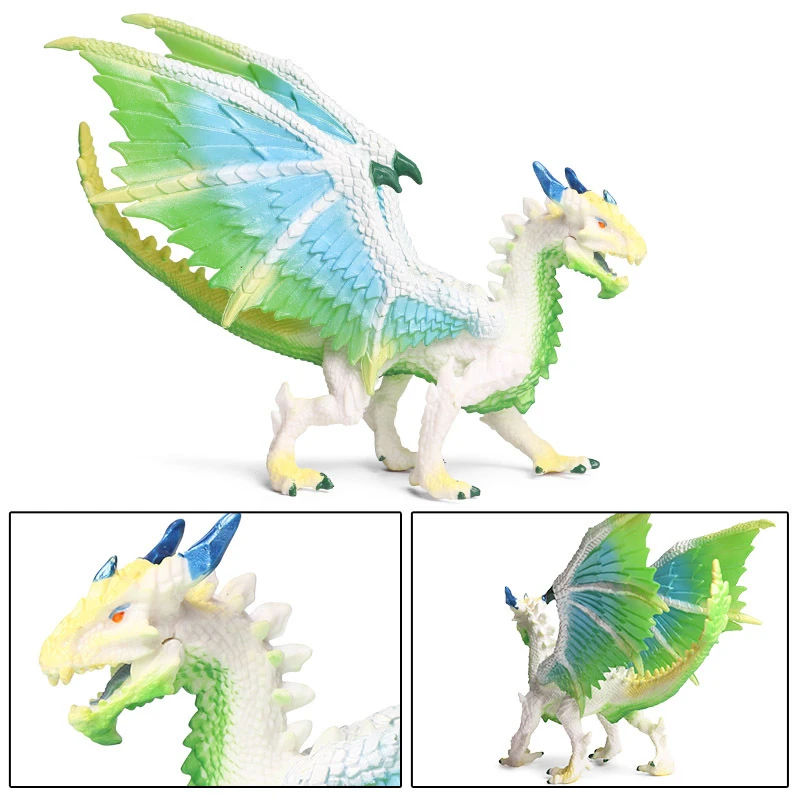 Старинная мифология Дракон ледяной дракон твердый пластиковый игрушечный