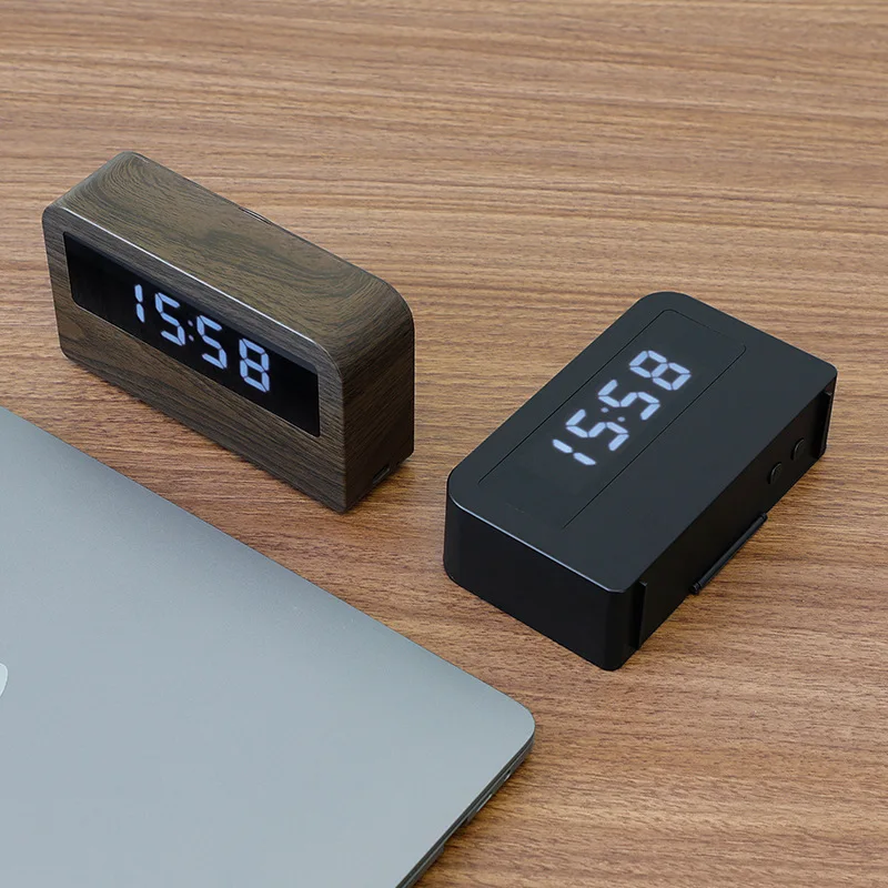 Деревянный светодиодный Будильник с Usb-зарядкой креативный светильник ильник