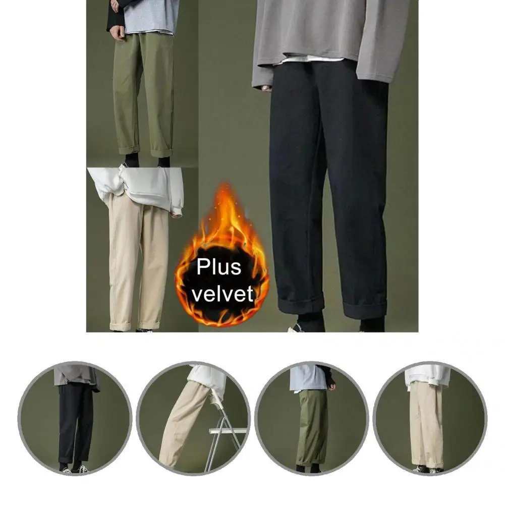 

Plush Great Soft Student Pants Breathable Trousers All Match for Home