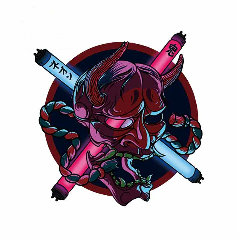 

13cmx13cm Abstract devil pattern Car-Sticker Automobiles Motorcycles Window Bumper Laptop Vinyl Decal PVC Decorative Goods