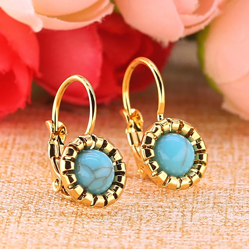 Милые серьги 2021 металлические золотые титановые круглые геометрические из