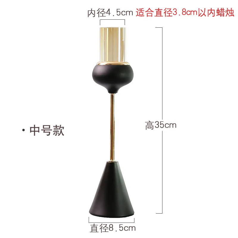 Персонализированными Европейской обеденный стол Стекло подсвечник Nordic