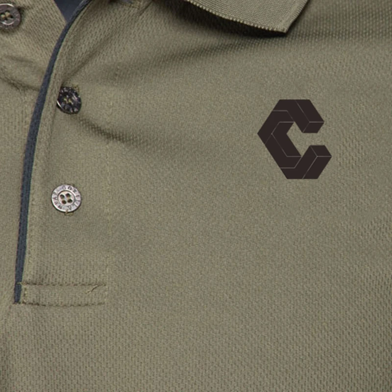 Бренд Camisa masculina мужские рубашки поло быстросохнущие с коротким рукавом мужские рубашки поло спортивные майки Golftennis размер плюс Мужской топы
