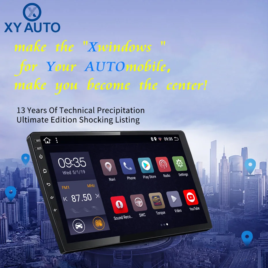 9-дюймовый 2.5D IPS HD мультисенсорный экран Android 2005 2 Гб ОЗУ 32 ПЗУ NAVI с BT USB WIFI SWC для Toyota