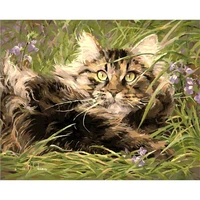 cat animal diy embroidery 11ct cross stitch kits needlework craft set printed canvas cotton thread home decoration for sale
