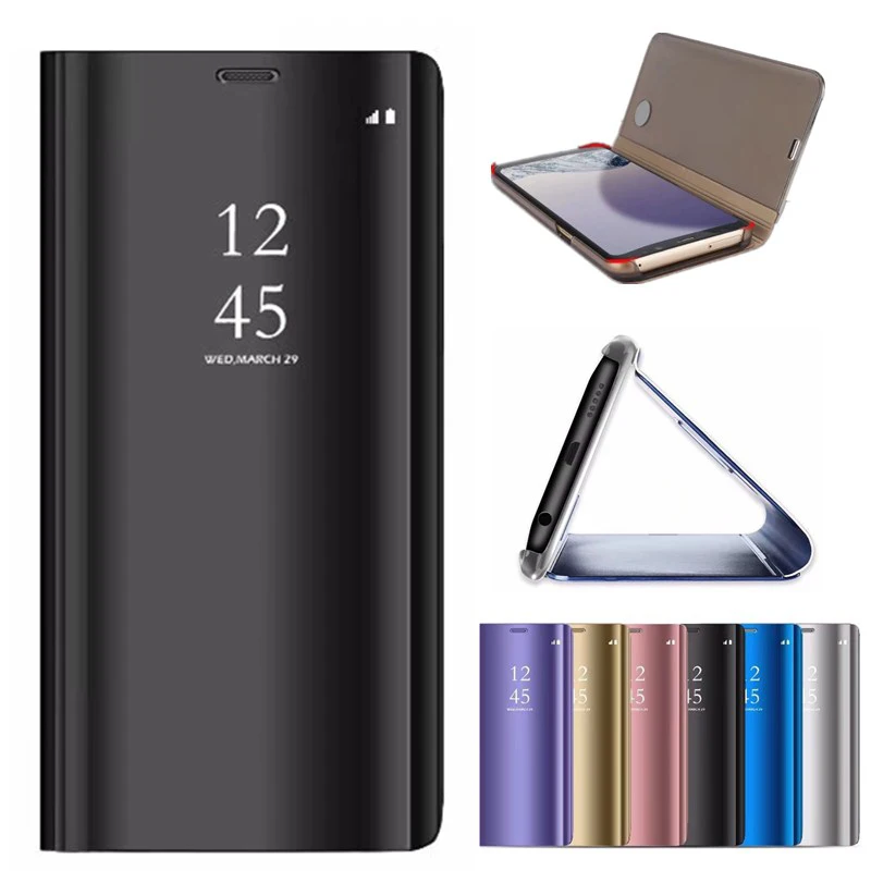 Умный зеркальный флип чехол для Honor 20S View 10 20 аксессуар Huawei 8 9 Lite 8X Play 7A 8A 7C Pro 8C