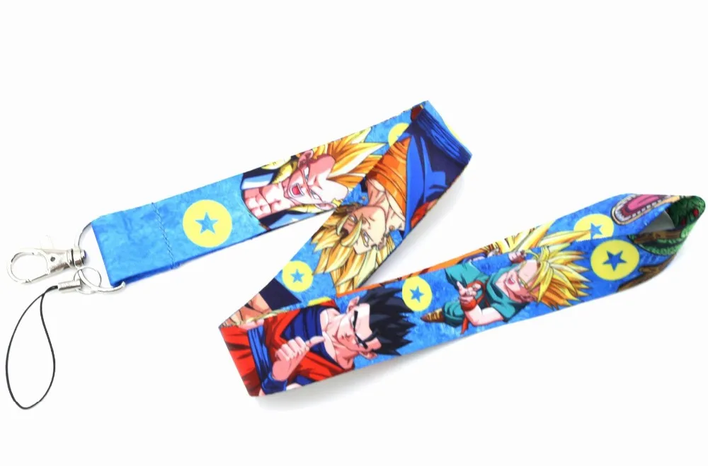 Новое поступление 1 шт. Высокое качество мультфильм Dragon Ball серии бейдж держатель ремешок аниме-брелок для ключей шейный ремешок Ремешок для мобильного телефона