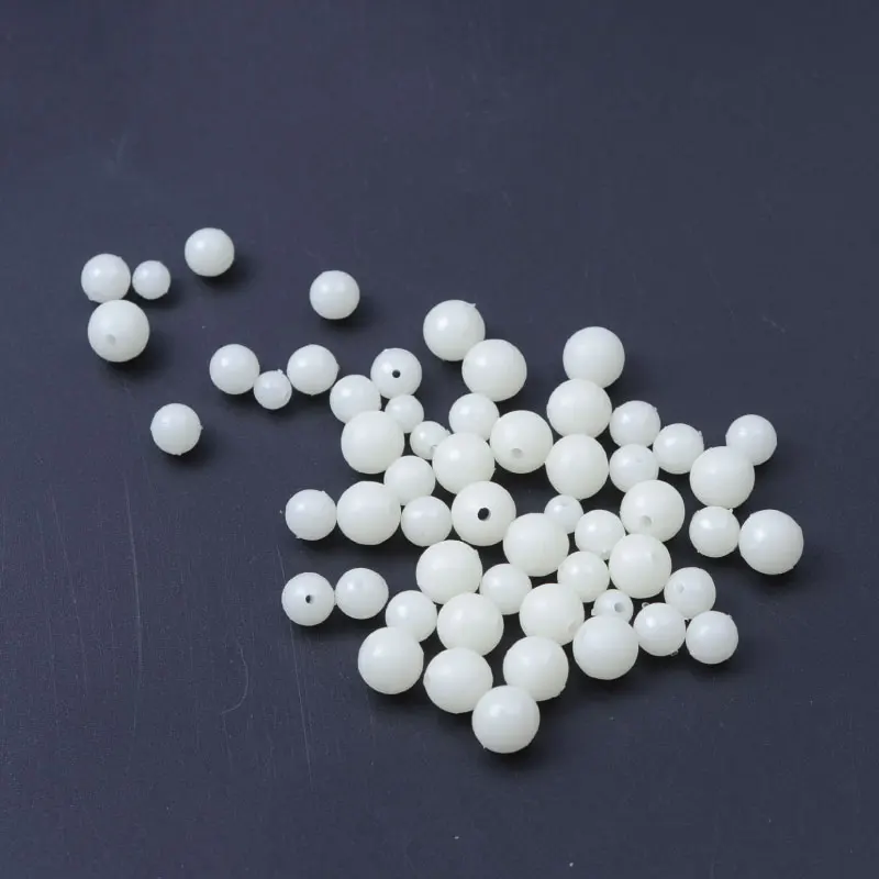 100pc/bag Fishing Floats Beads Luminous Light Glowing Balls For Night Plastic 6/8/10mm Bass Bait Lure | Спорт и развлечения