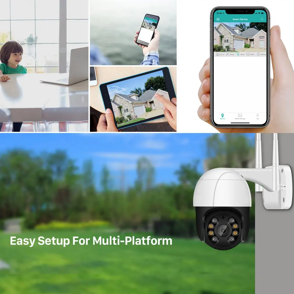 1080P Wi-Fi HD полноцветная ip-камера ночного видения беспроводная наружная