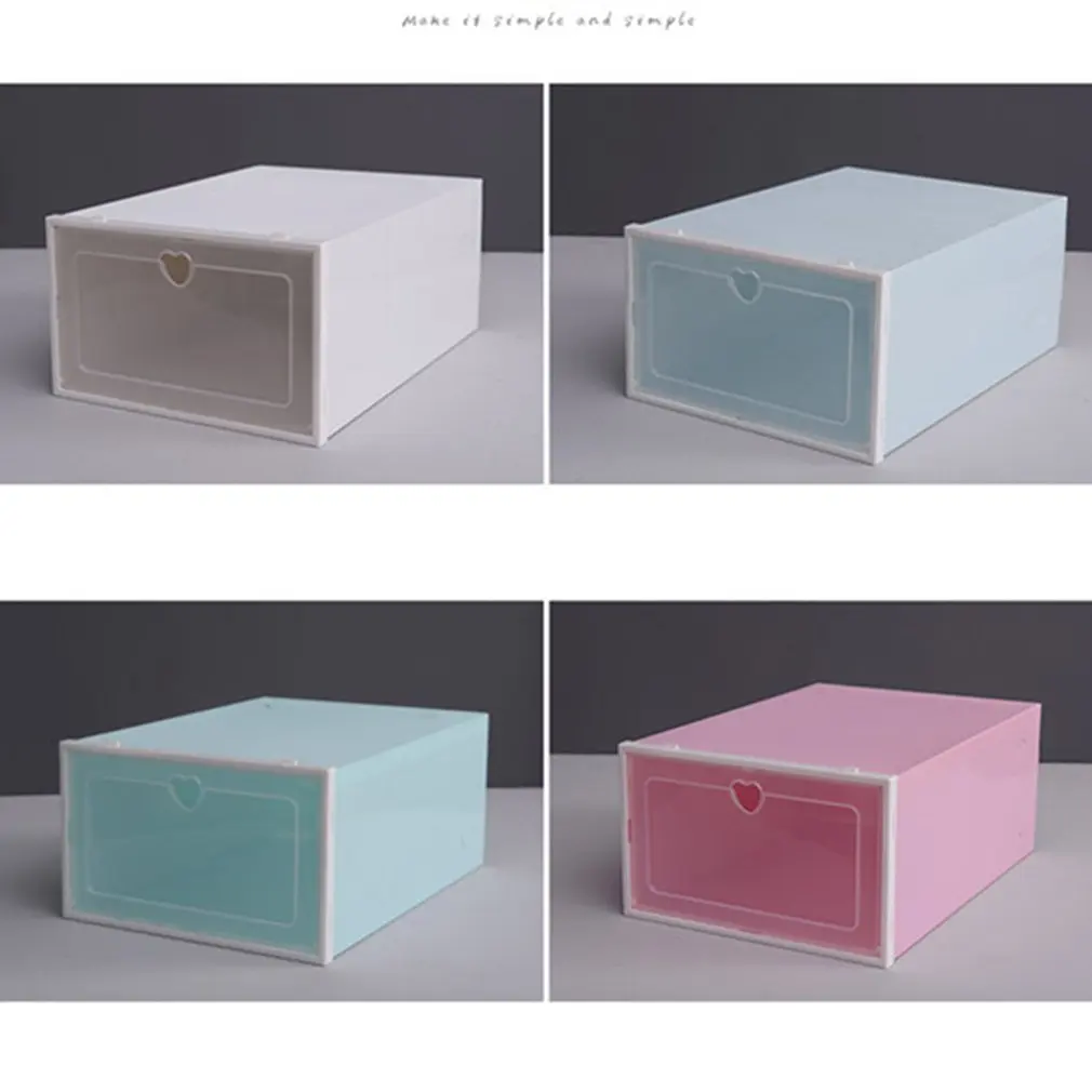 

Transparent Plastic Shoe Box Shoe Storage Box Shoe Box Shoe Box Flip Cover Drawer Shoe Storage Artifact Thickening