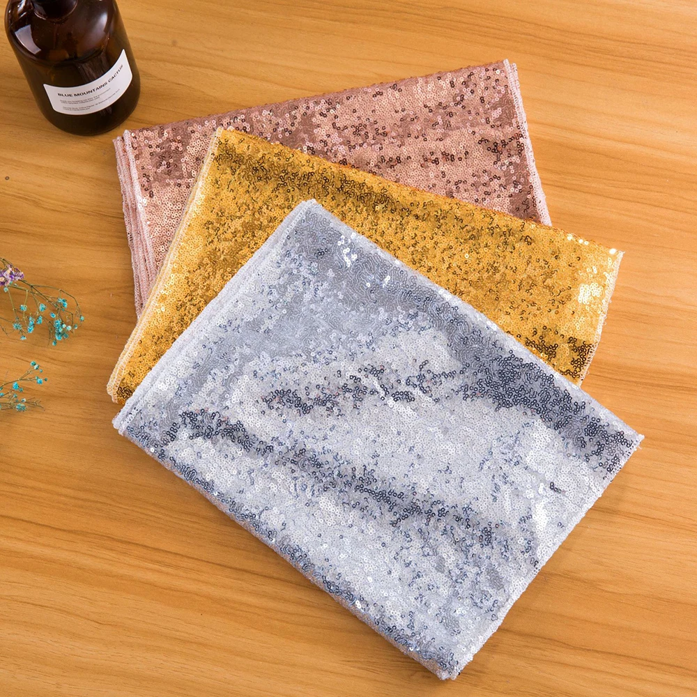 

Скатерть из полиэстера с золотыми и серебряными блестками, 275 х30 см