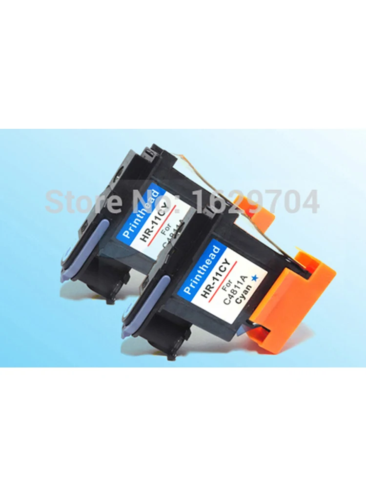 2 шт. совместимы с печатающей головкой hp11 Cyan C4811A для 11 500 510 | Компьютеры и офис