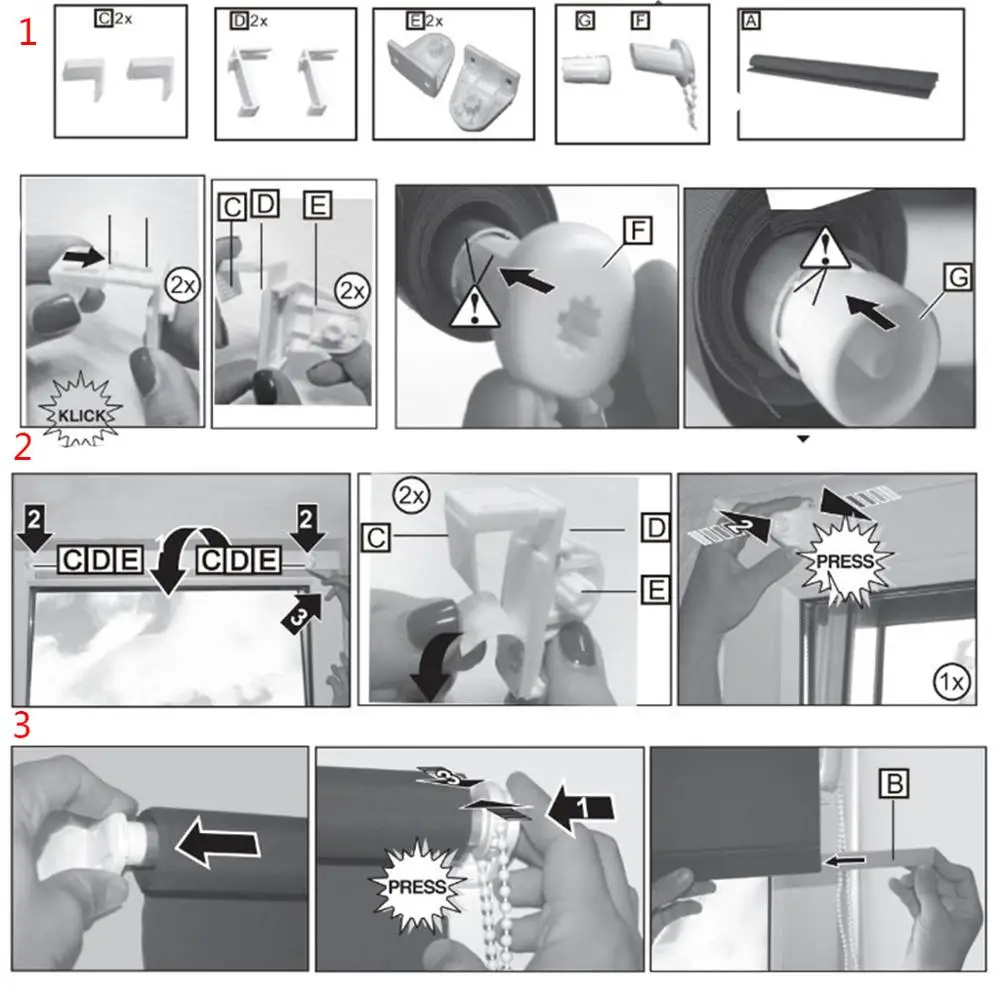 Комплект рулонных штор цепей с бусинами 17 мм концы управления сцеплением