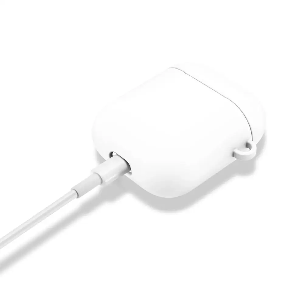 Чехол для беспроводных наушников Airpods мягкий белый чехол из ТПУ 1 2 Gen Airpods1 Airpods2 |