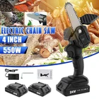 Электрическая пила для сада, беспроводной садовый инструмент с аккумулятором Makita, 4 дюйма