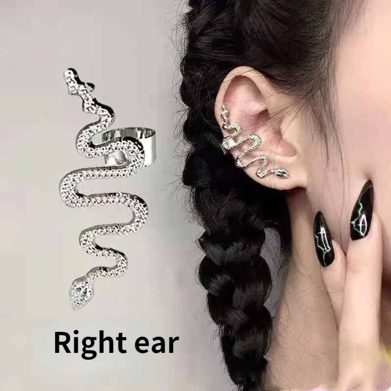 Винтажные серьги-каффы Puck в стиле рок с кристаллами модные ювелирные украшения