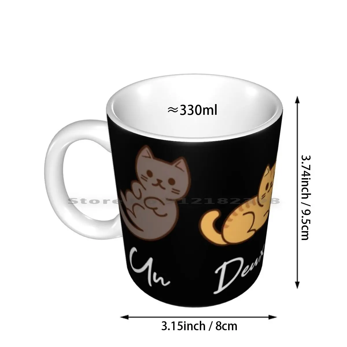 Керамические кружки Un Two Three Cat кофейные чашки Кружка для молока и чая кружка с