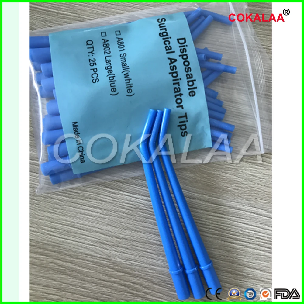 25 шт. одноразовые изогнутые наконечники для хирургического аспиратора| |