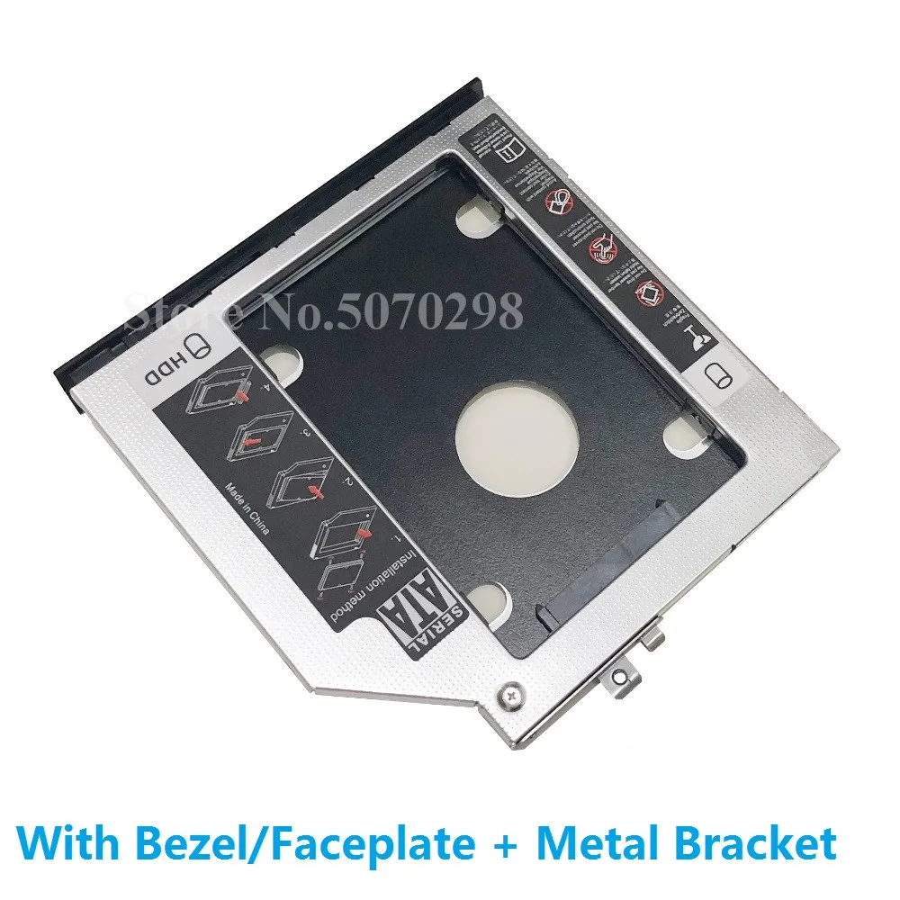 С лицевой панелью и кронштейном 2. 0 2 5 &quotжесткий диск HDD SSD оптический Caddy для HP ZBook