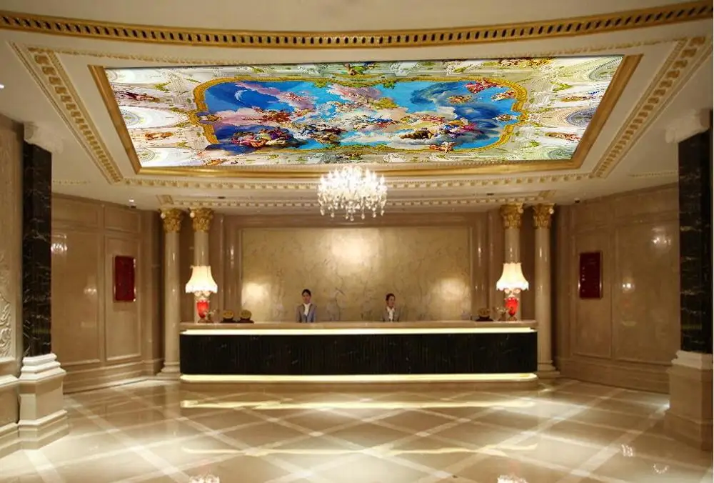 European angel ceiling mural Living Room Bedroom Ceiling Background Wallpaper 3D Mural | Обустройство дома