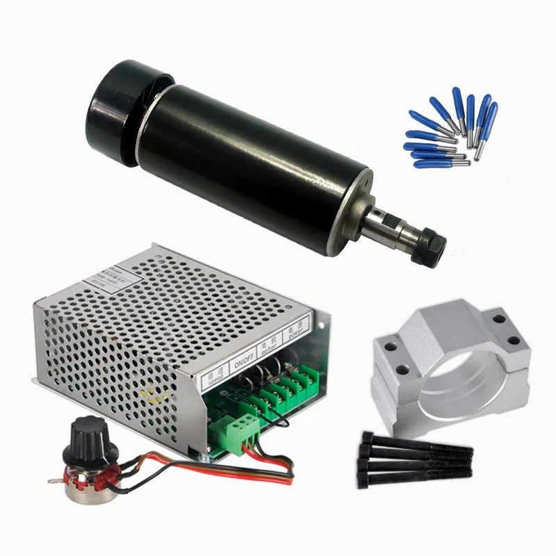 DIY CNC гравировальная машина рамка 3040 Φ 500W шпиндель с воздушным охлаждением ER11