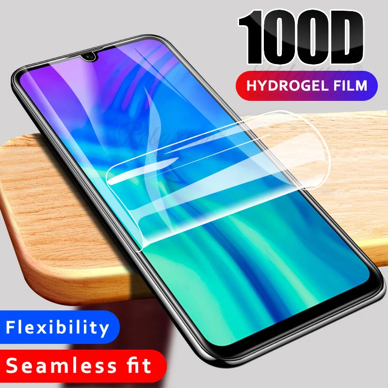 3 шт. 100D мягкая Гидрогелевая пленка для huawei honor 8x 8c 8 s 8a полная защитная экрана hono x c