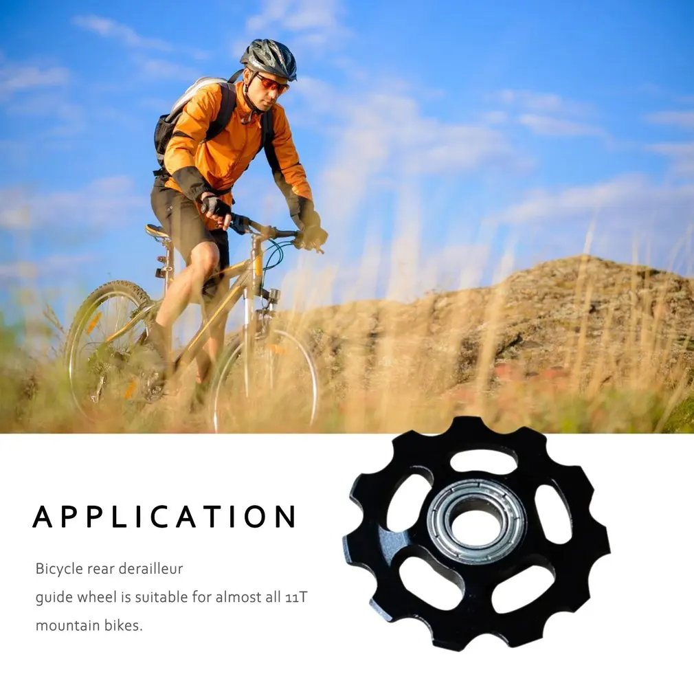 

11 T Aluminum Alloy MTB Bicycle Rear Derailleur Pulley Jockey Road Bike Guide Roller Tensioner Part Cycling Accessory