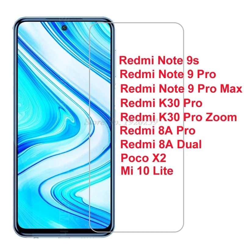 Защитное стекло для Xiaomi закаленное Redmi Note 9 8A Pro Max K30 Mi 10 Lite|tempered glass|glass for xiaomiscreen