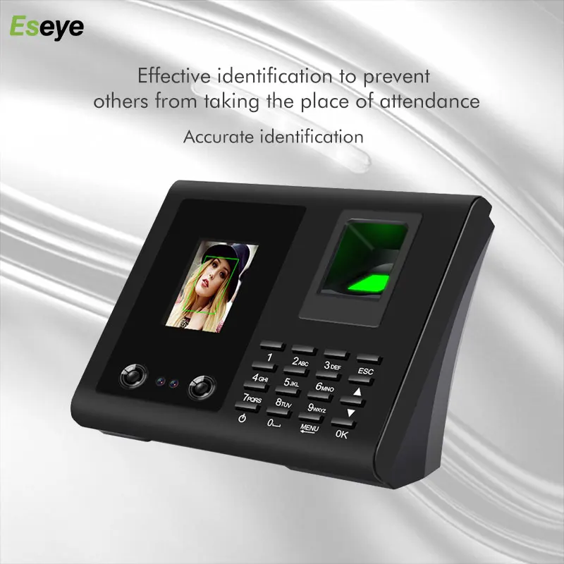 Eseye Face Recognition Fingerprint Access Control Biometric Attendance System Time Clock Employee Office Machine | Безопасность и