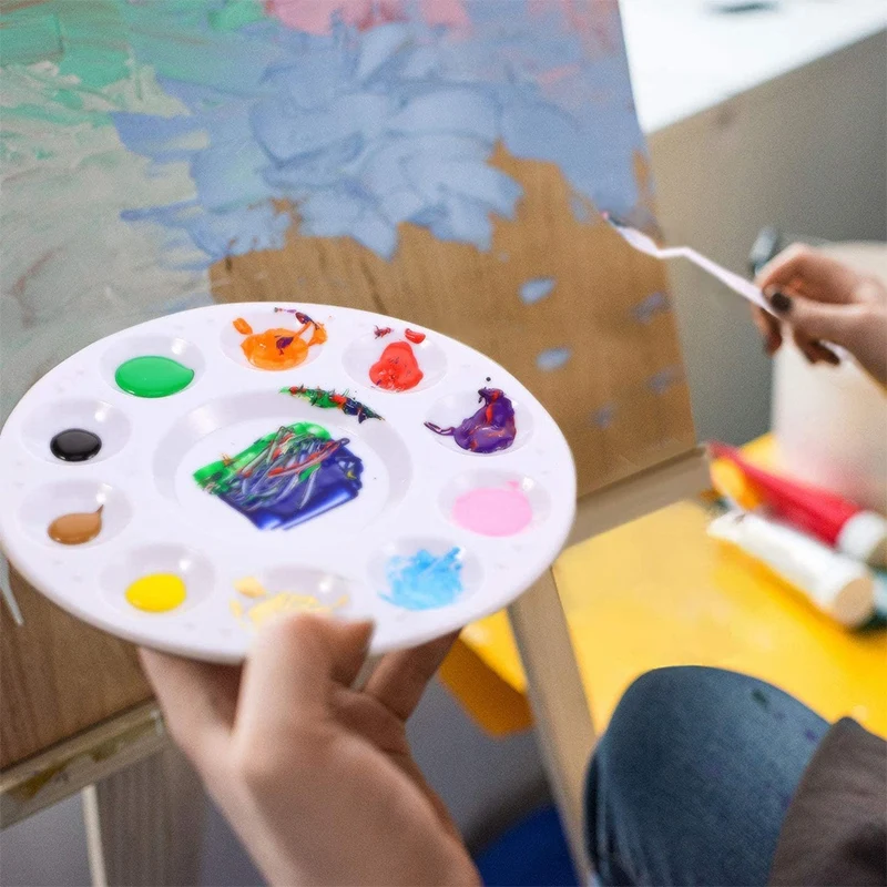 

Paint Palette and Knife Tools, Including 6 Pieces Paint Palette and 10 Pieces Painting Knives Artist Paint Knife