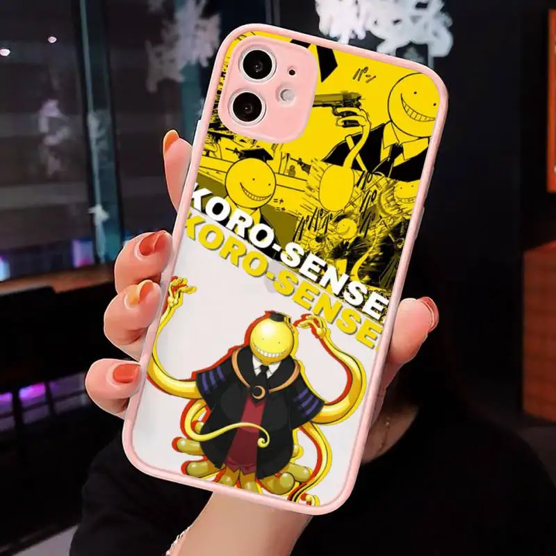

Assassination Classroom Anime Phone Case Matte Transparent for iPhone 7 8 11 12 s mini pro X XS XR MAX Plus cover funda