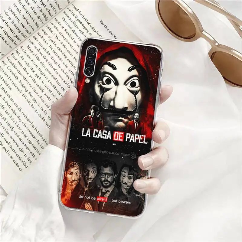 

Money Heist paper house tv movie Phone Transparent Samsung A71 S9 10 20 HUAWEI p30 40 honor 10i 8x xiaomi note 8 Pro 10t 11