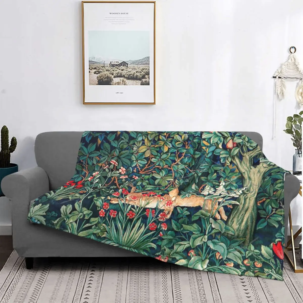 

Manta de liebres de animales del bosque, colcha de cama a cuadros, ropa de cama de Anime, mantas de felpa a cuadros para camas