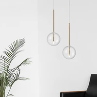 dx modern glass ball pendant light living roombedroomminimalistrestaurant nordic clothing decoration hanging lamps