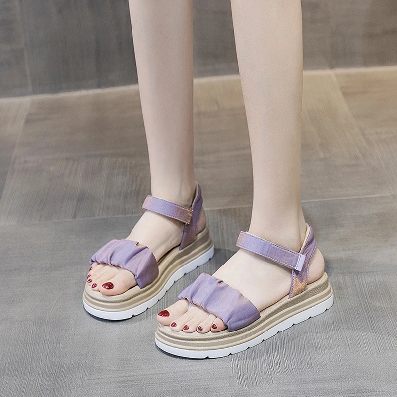 

Gladiator Sandals Women's Shoes Without Heels Shoe Woman Summer 2021 Fashion Women Casual Shoes Woman Flats Sandals Female Solid