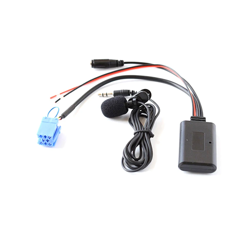 

Bluetooth Wireless AUX Input Audio Cable Microphone Adapter ISO 8pin for Smart 450 Radio MP3 Auxiliary