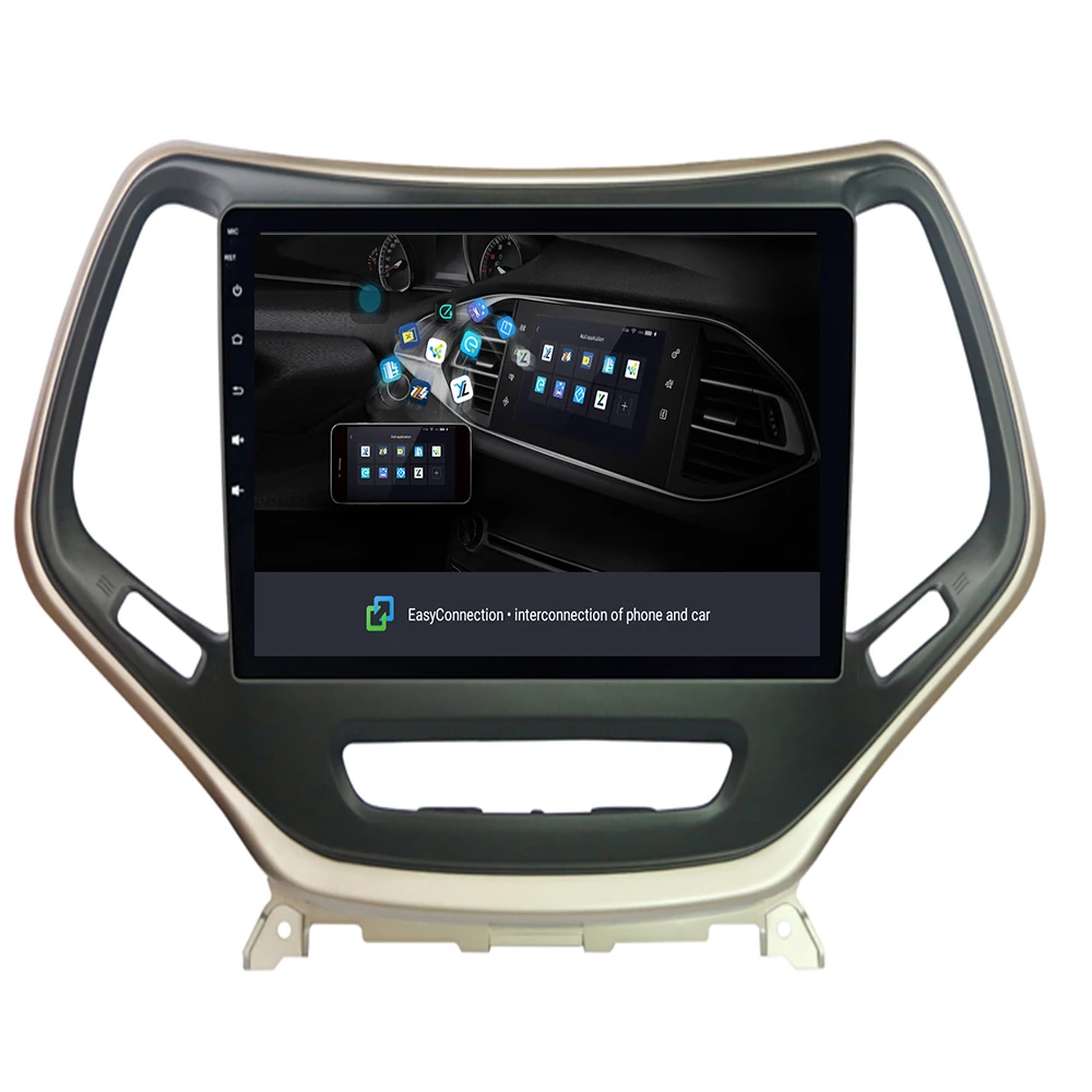 10 2 "2 din android автомобильный Радио dvd-плеер для jeep cherokee 2014-2019 головное устройство