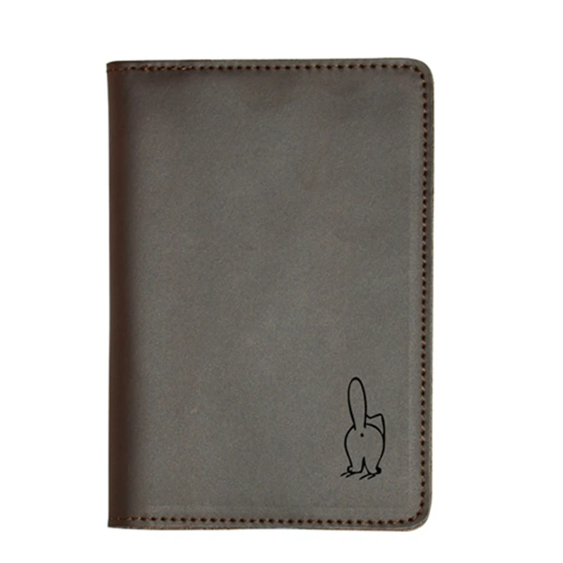 Funny Cat Passport Cover Travel Wallet Simple Card Holder Purse Custom Name Leather wallet | Багаж и сумки